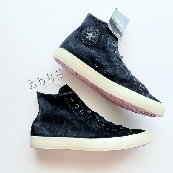 Converse CTAS Hi Black Lilac Mist Vintage White Men's 12 - Picture 2 of 6